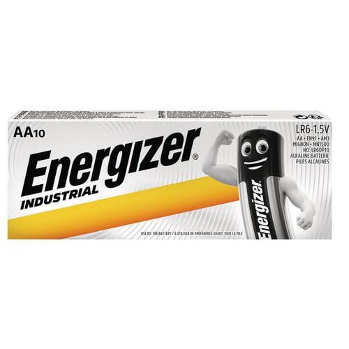 Pilha alcalina Industrial – AA/LR6 – conjunto de 10 – Energizer