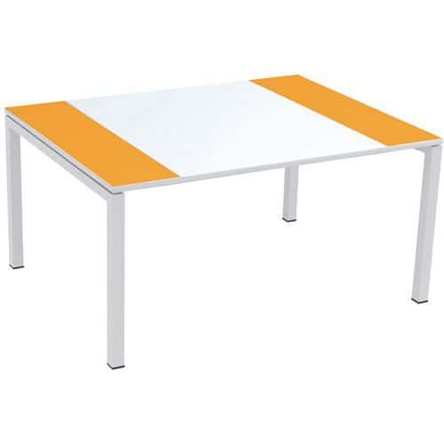 Mesa de reuniões Easydesk – Tampo branco