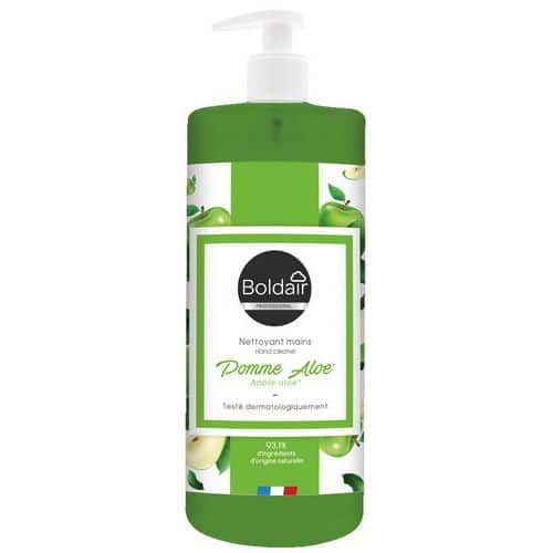 Produto limpeza para mãos de maçã e aloé – 500 ml – Boldair