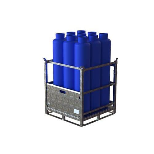 Plataforma móvel para armazenamento de botijas de gás – Sameto Technifil