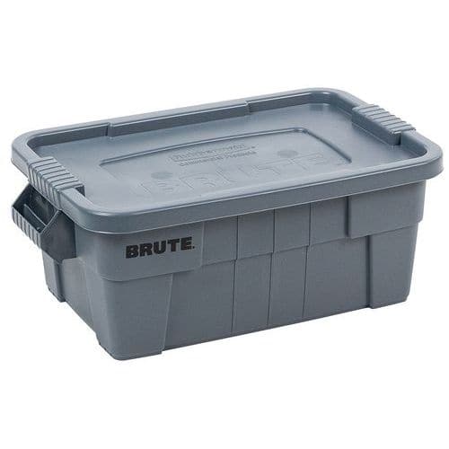 Caixa BRUTE®, comprimento de 700 mm, 53 a 75,5 L com tampa – Rubbermaid