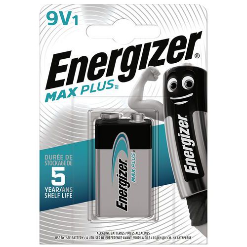 Pilha alcalina Max Plus 9 V FSB1 – Energizer