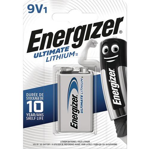 Pilha de lítio Ultimate – LR61 – 9 V – Energizer