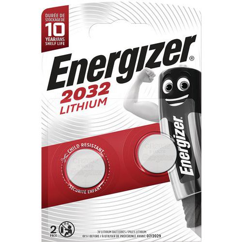 Pilha de lítio para calculadoras – CR2032 – conjunto de 2 – Energizer