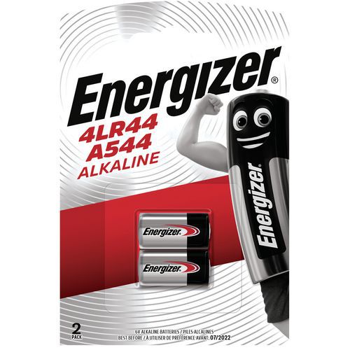 Pilha miniatura alcalina 4LR44 – conjunto de 2 – Energizer