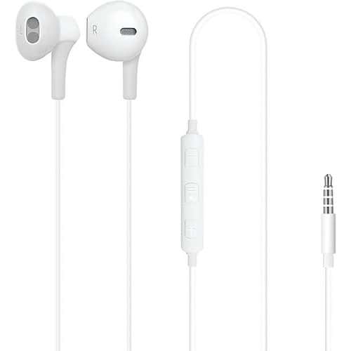 Kit de peão estéreo para iPhone 5 e 6, iPad e Android – Branco – Moxie