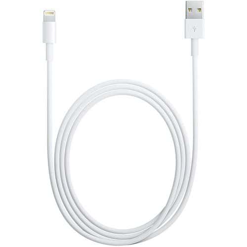 Cabo de dados de 2 m para iPhone 5 a 7 – Moxie – branco