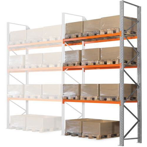 Estante de paletes Easy-Rack – acabamento galvanizado – Manorga