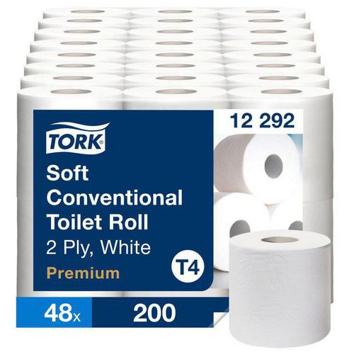 Papel higiénico de folha dupla T4 Premium – Tork