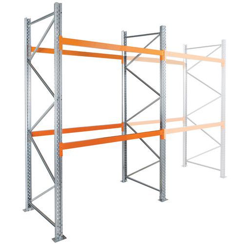 Estante de paletes Easy-Rack – acabamento galvanizado – Manorga