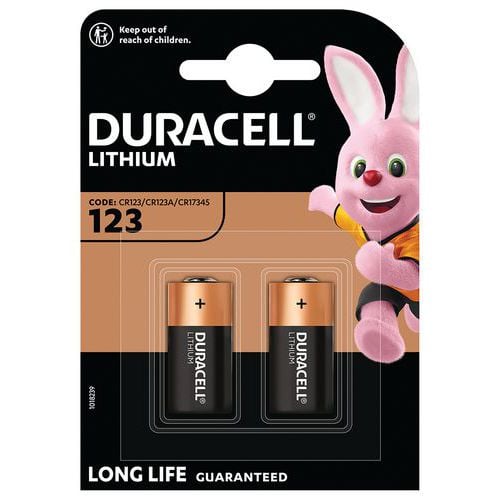 Pilha de lítio CR123 – conjunto de 2 – Duracell