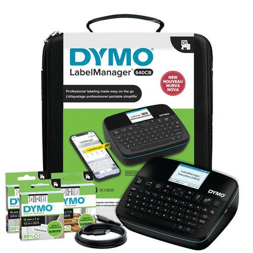 Kit etiquetadora LabelManager® Executive 640 CB Azerty – Dymo