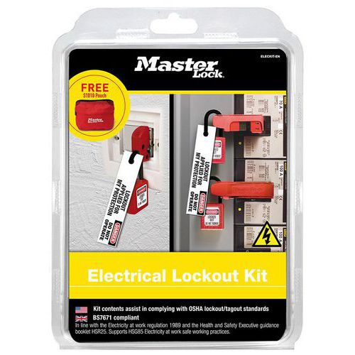 Kit de bloqueio para eletricista ELECKIT EN – Master Lock