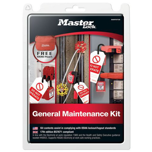 Kit de bloqueio geral MAINTKIT-EN – Master Lock