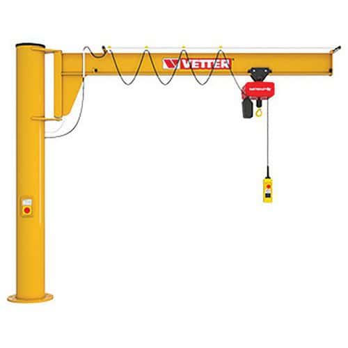 Grua giratória sobrelevada com kit de fixação – capacidade de 250 a 2000 kg – Vetter