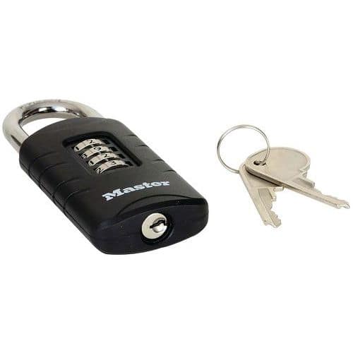 Cadeado de combinação e chave de segurança - Master Lock