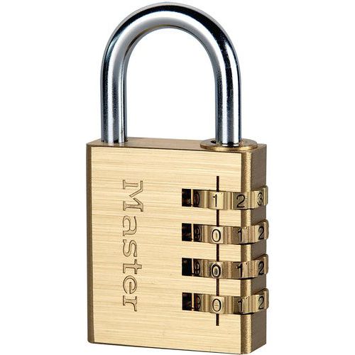 Cadeado de combinação com acabamento em latão - Master Lock