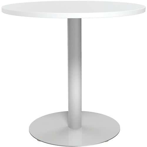 Mesa de reuniões redonda – 80cm – base em tulipa