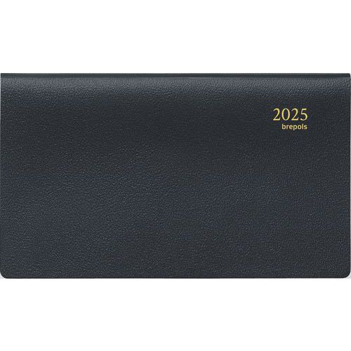 Agenda semanal Accent preta – 9 x 16 cm – ano 2025