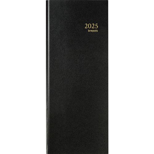 Agenda bancária preta – ano 2025 – 2 volumes 15 x 33 cm