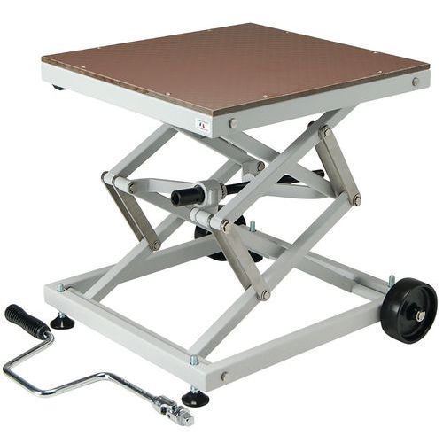 Mesa elevatória móvel mecânica – capacidade de 100 kg