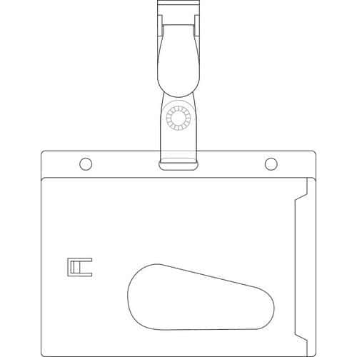 Conjunto de 25 crachás de segurança em PVC rígido – Pavo