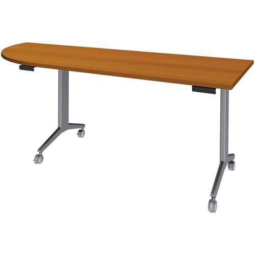 Mesa de canto esquerdo Idora – 200 x 80 cm – Pés em alumínio