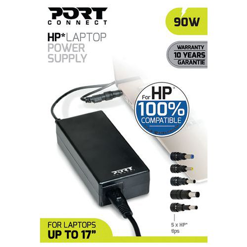 Alimentação para computadores portáteis HP – 90 W – Port Connect