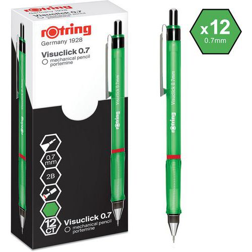 Lapiseira Visuclick HB de 0,7 mm – Caixa de 12 – Rotring