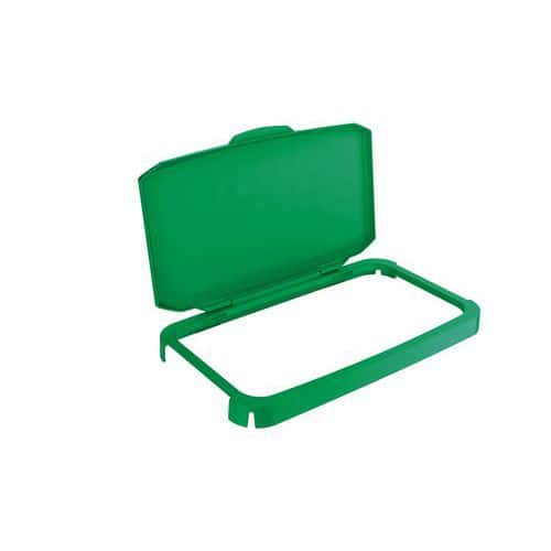 Tampa verde com dobradiça Durabin® 60 L – Durable