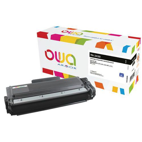 Toner de alta capacidade compatível com impressoras Brother TN2420 BLACK – OWA