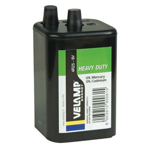 Pilha para lanterna de estaleiro – 4R25 6 V – Velamp