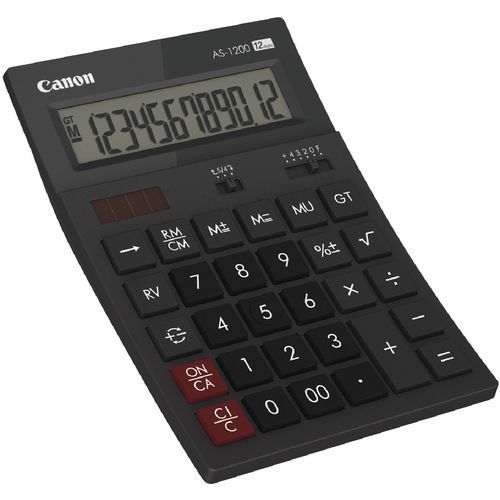 Calculadora de 12 dígitos AS-1200 HB Canon – cinzento