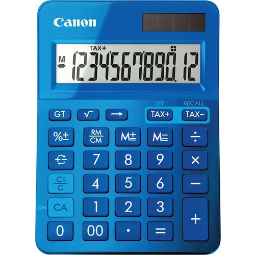 Calculadora de 12 dígitos LS-123K-MBL Canon – azul