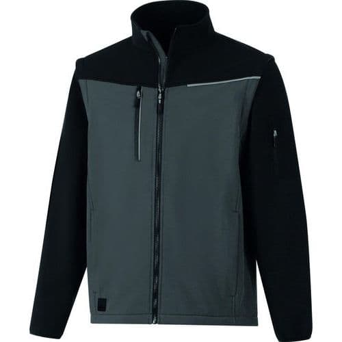 Casaco Softshell 2 em 1 – SOCCIA cinzento-escuro e preto – Delta Plus