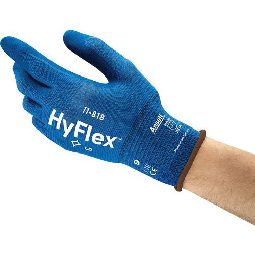 Luvas de manutenção ergonómicas HyFlex® 11-818