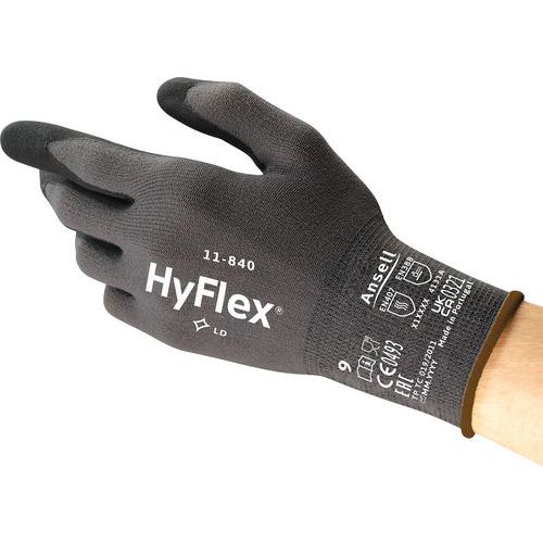 Luvas de manutenção ergonómicas HyFlex® 11-840