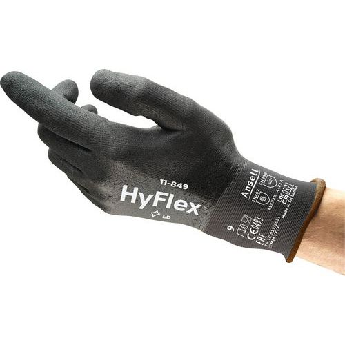 Luvas de manutenção ergonómicas HyFlex® 11-849