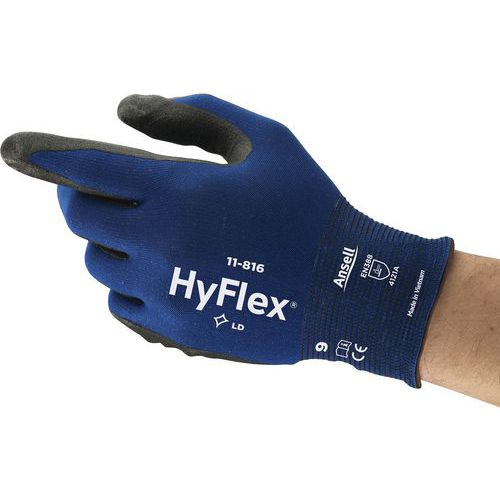 Luvas de manutenção ergonómicas HyFlex®11-816 – Ansell