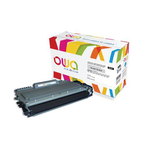 Toner de alta capacidade compatível com Brother TN2220 BLACK – OWA