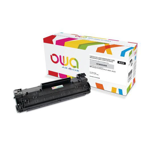 Toner de capacidade padrão compatível com HP 83A Black – OWA