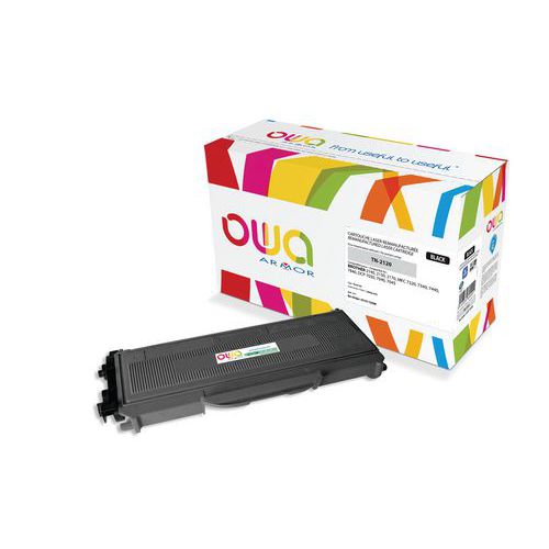 Toner de alta capacidade compatível com Brother TN2120 Black – OWA