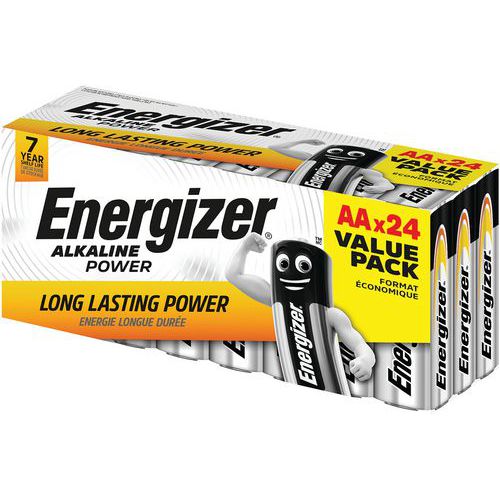 Pilha Alkaline Power AA value box – conjunto de 24 – Energizer