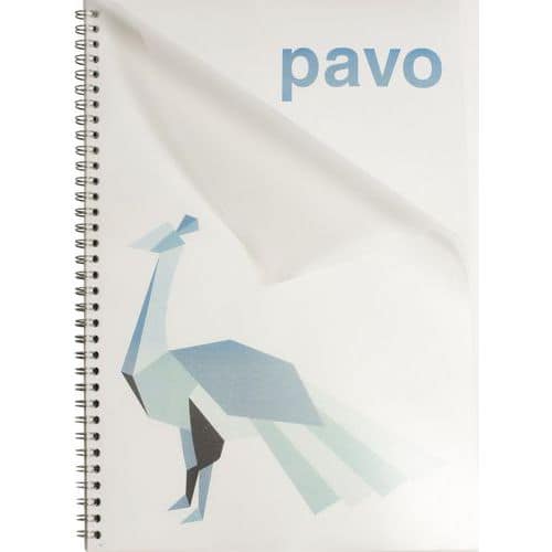 Capa para encadernação em PP A4 transparente – Pavo