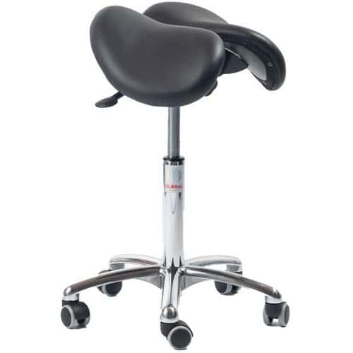 Banco de 2 partes Echo - Pele - Alto - Global Professional Seating