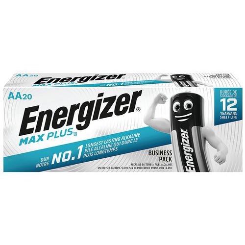 Pilha alcalina Max Plus AA/LR6 – conjunto de 20 – Energizer