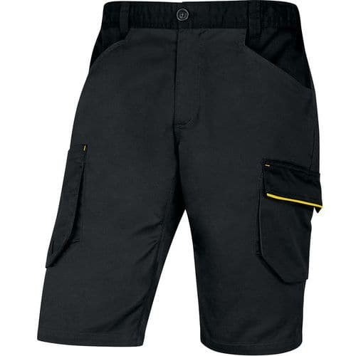 Bermudas de trabalho M2BE3 – cinzento/amarelo – Deltaplus