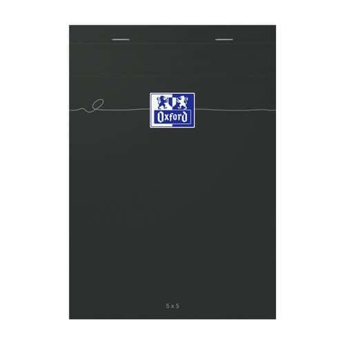 Bloco Smart preto agrafado 160 páginas Q5/5 – 14,8 x 21 cm – Oxford