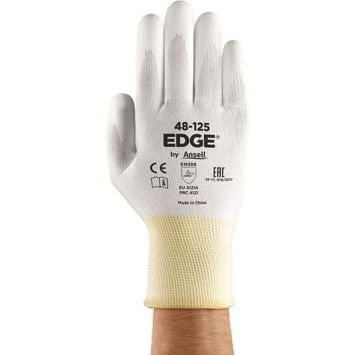 Luvas com revestimento em PU Edge 48-125 – em branco – Ansell