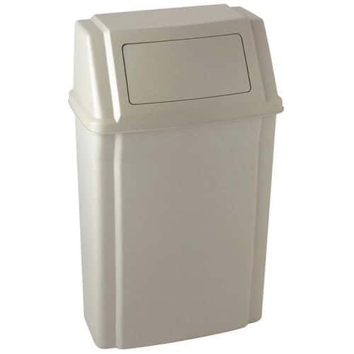 Caixote de lixo de parede sem cinzeiro – 57 L – Rubbermaid